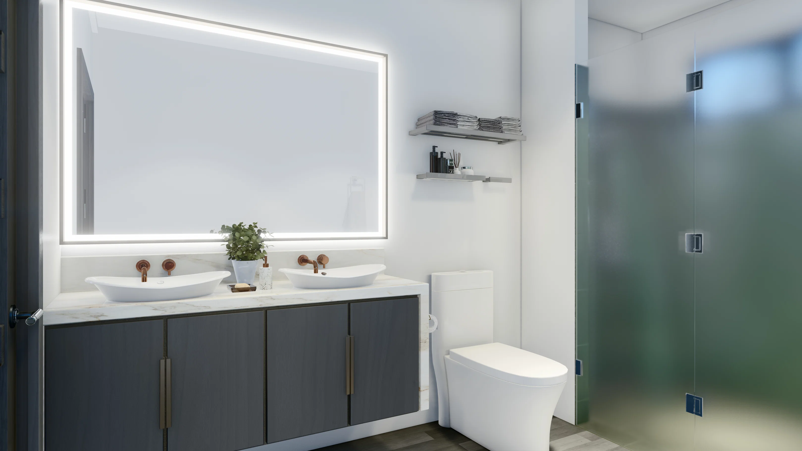 Model 1 bathroom home features