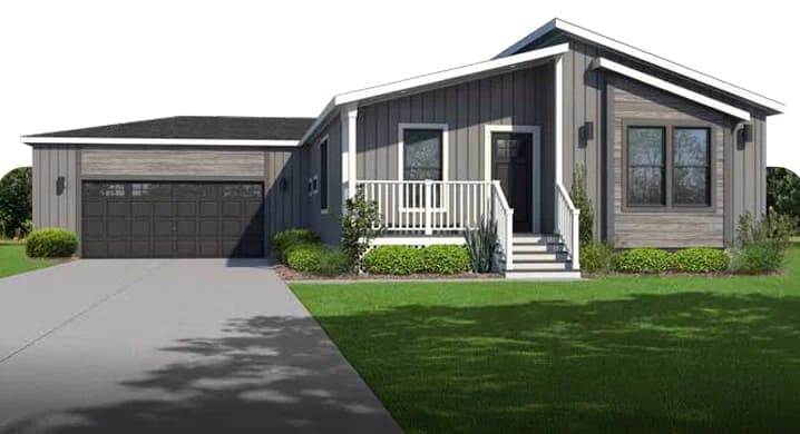 Highland 1426 hero, elevation, and exterior home features