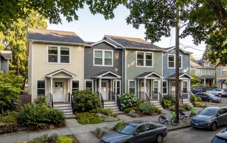 Two-story multi-family 1636m23g33 hero, elevation, and exterior home features
