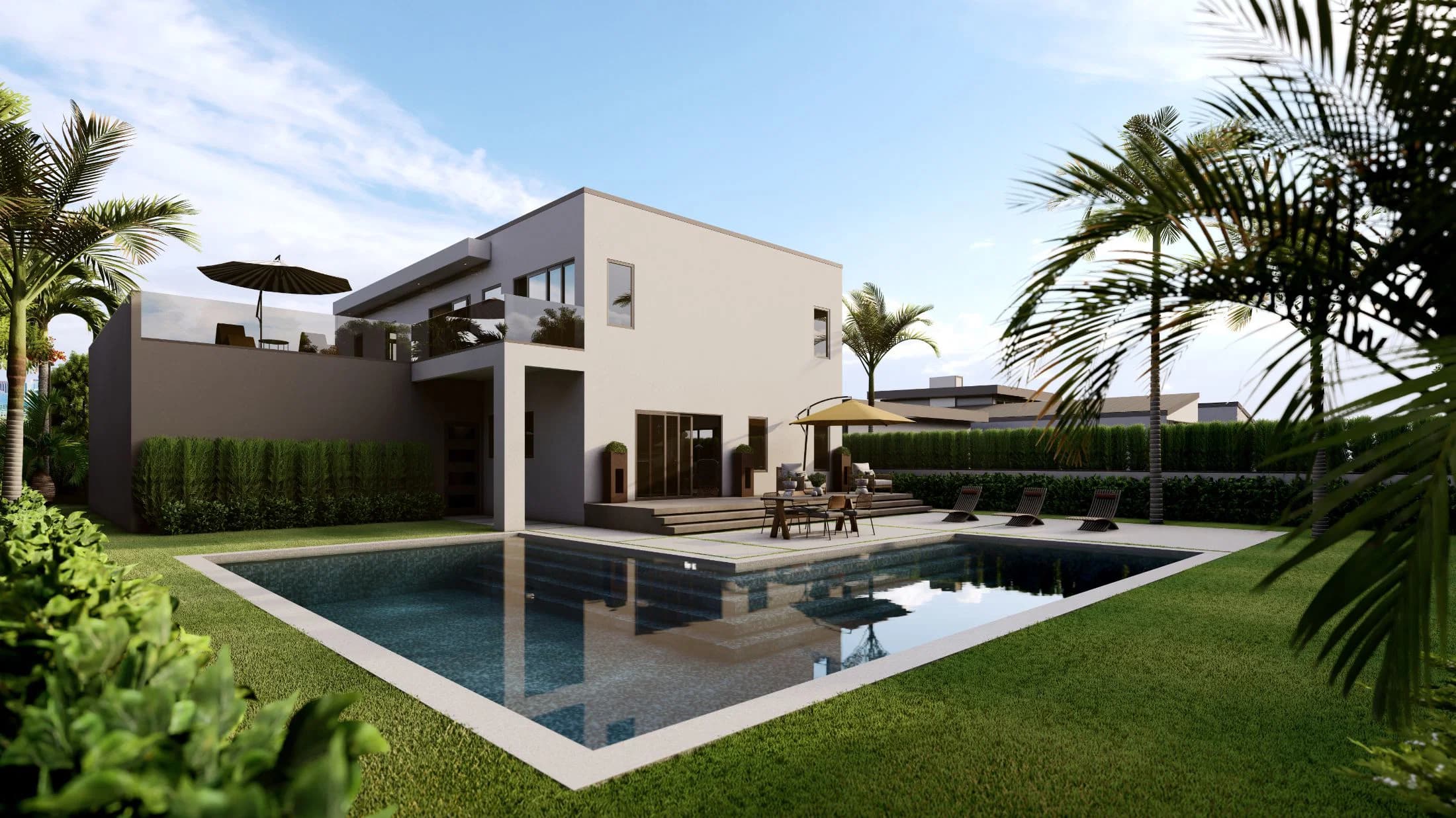 Model 11 exterior home features