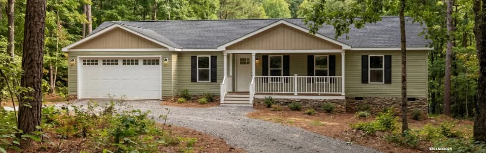 Ranch 3264m32g29 hero, elevation, and exterior home features
