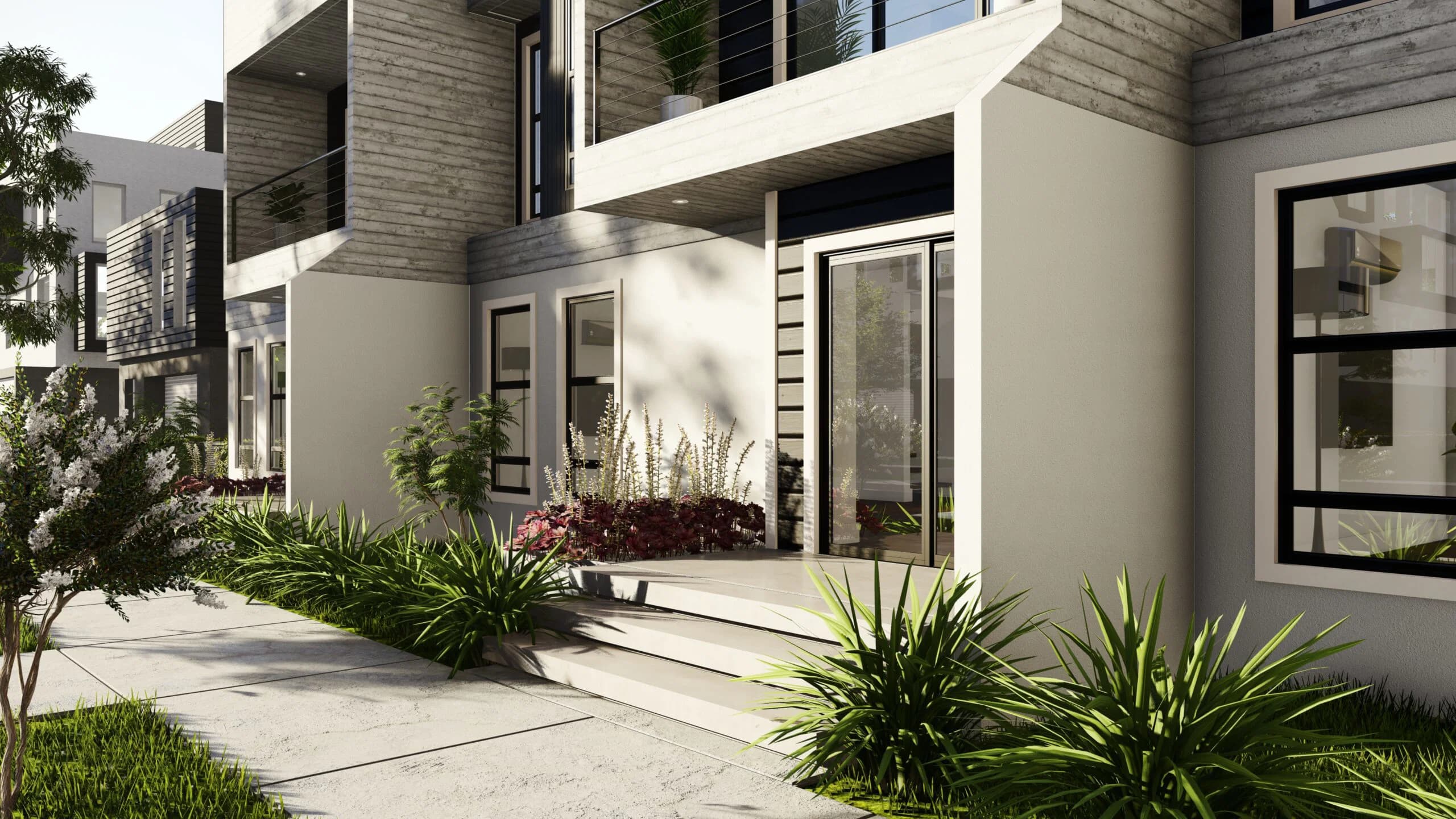 Multi family 5 exterior home features
