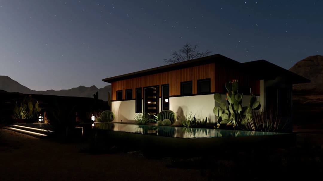 Model 25 exterior home features