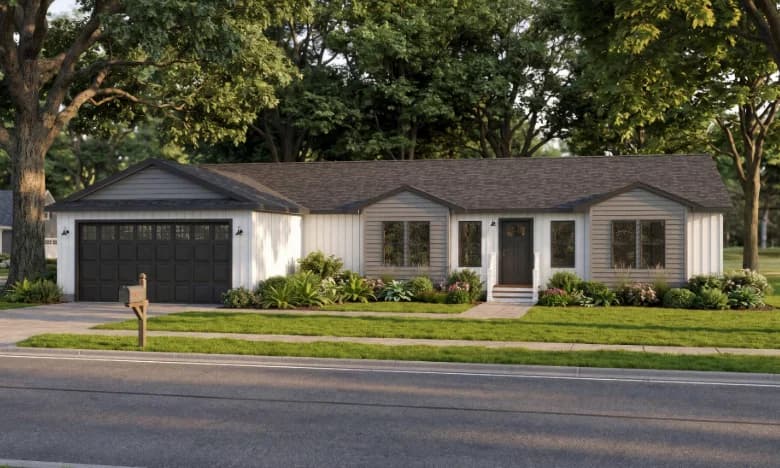 Ranch 3266m33g30 hero, elevation, and exterior home features