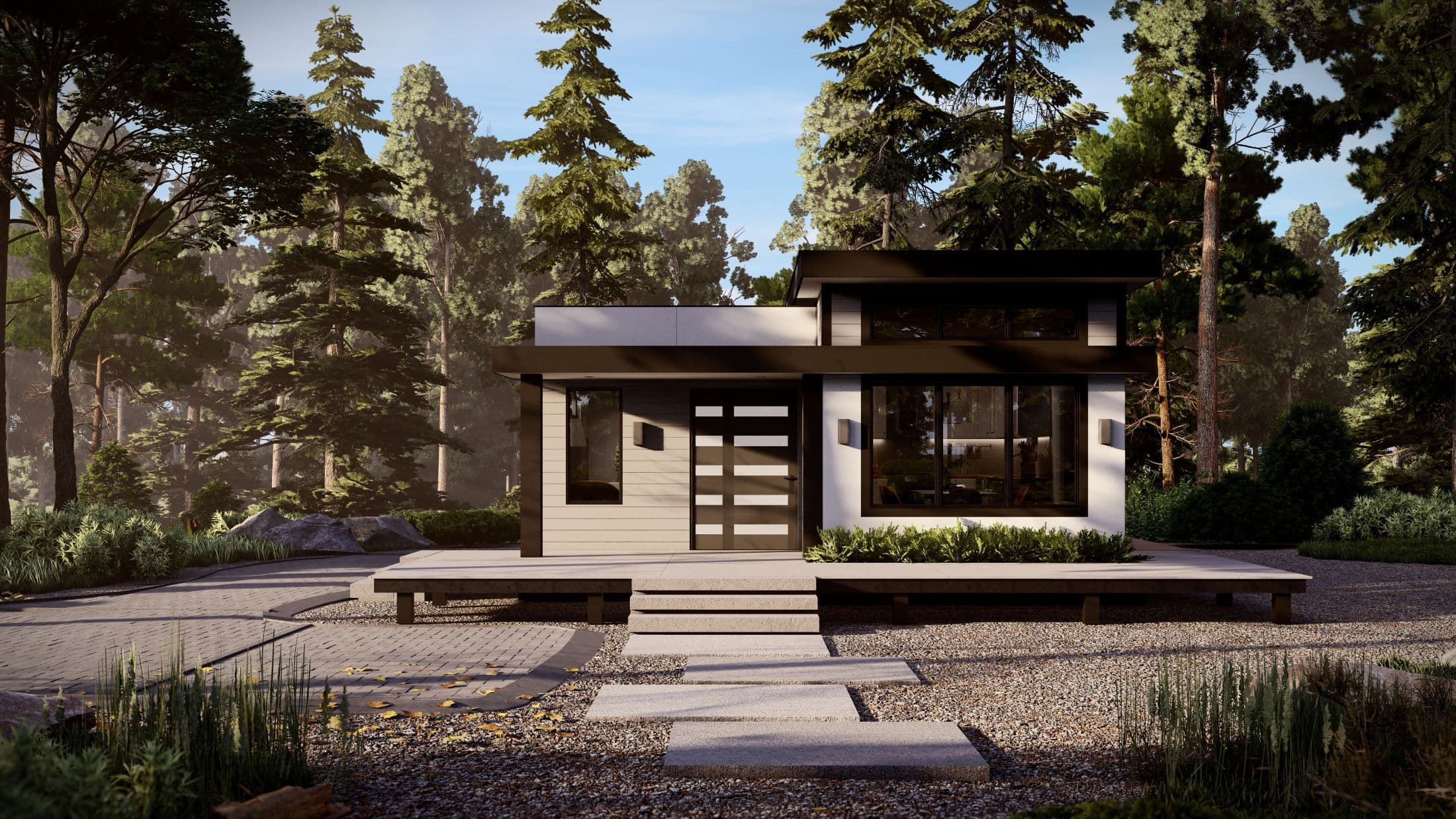 Model 27 exterior home features