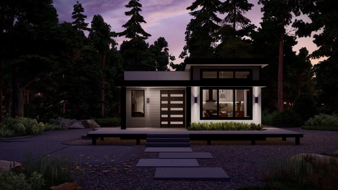 Model 27 exterior home features