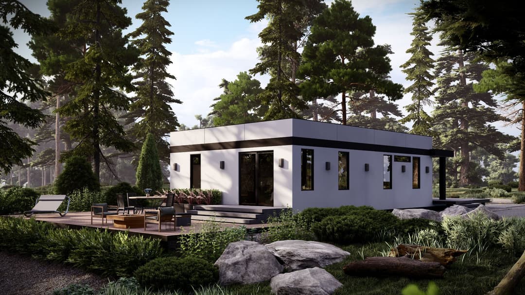 Model 27 exterior home features