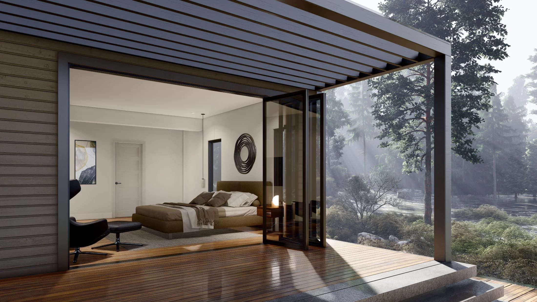 Model 17 exterior home features