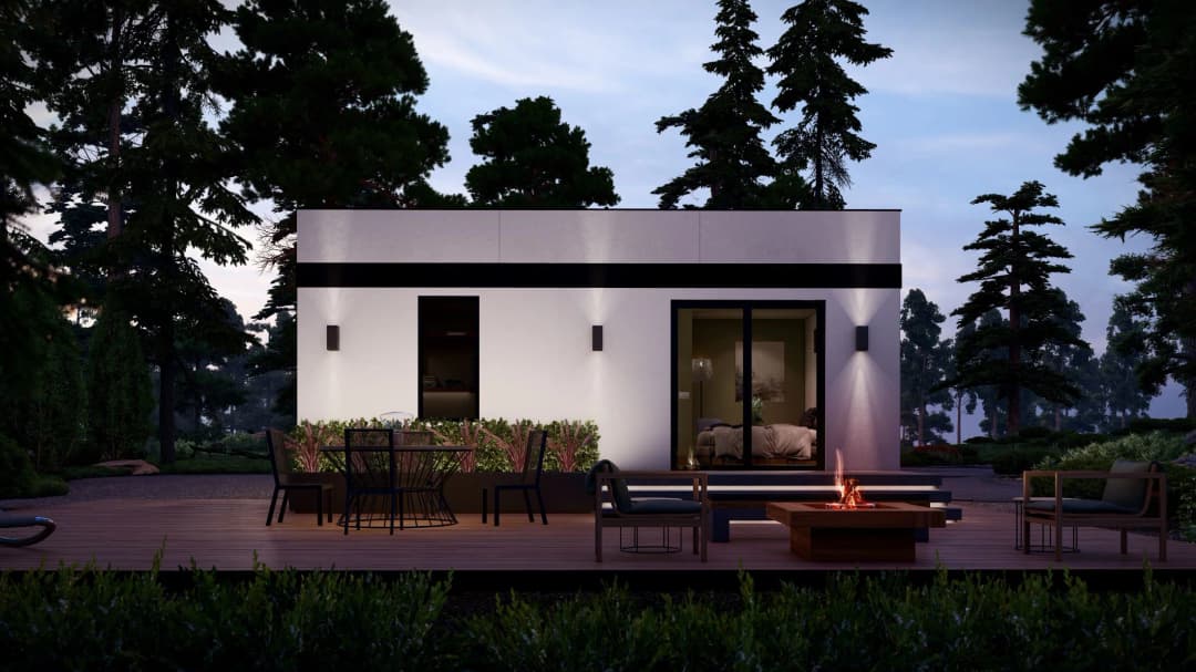 Model 27 exterior home features