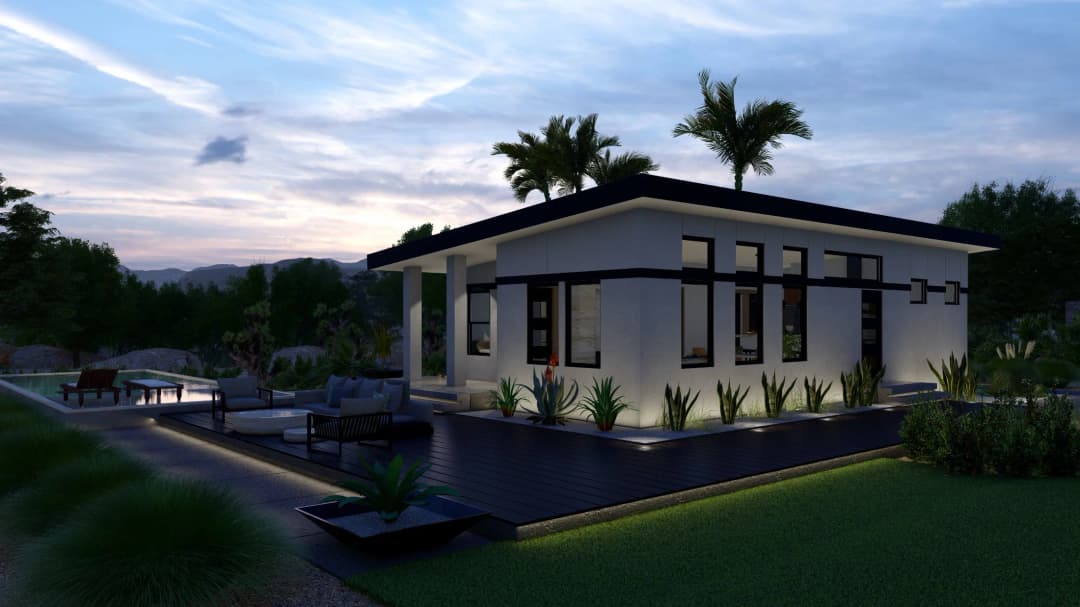 Model 26 exterior home features