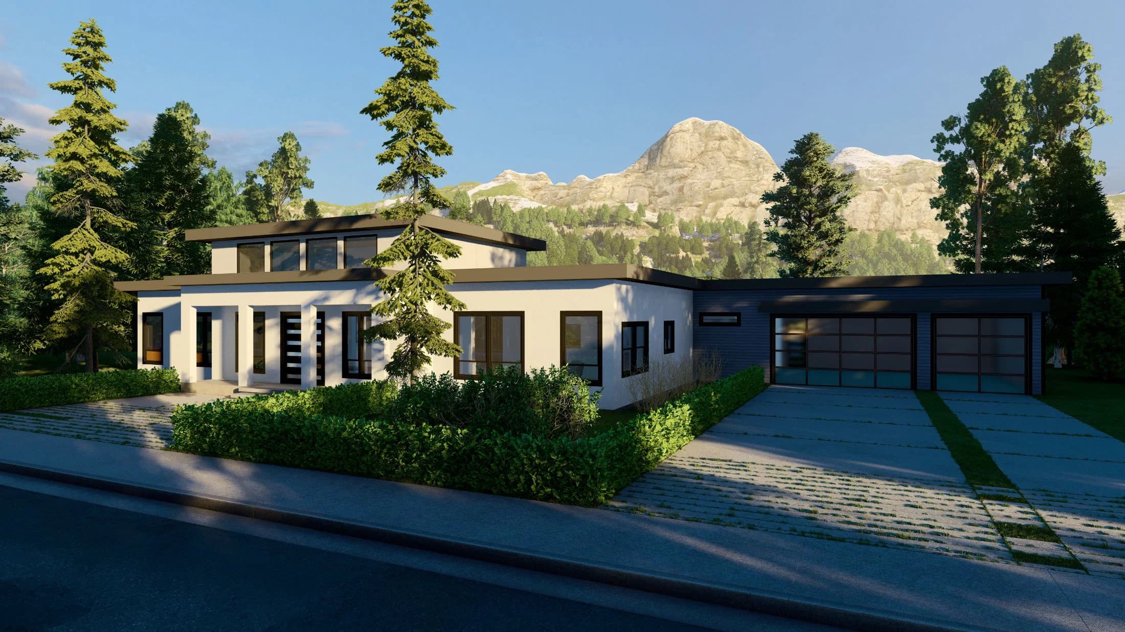 Model 12 exterior home features