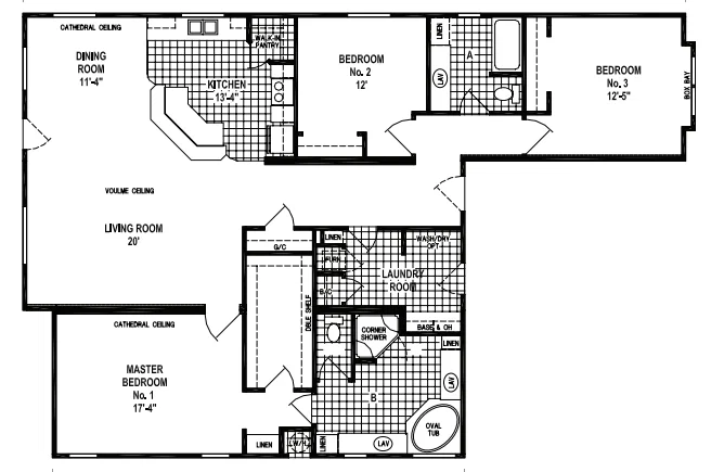 Custom villa-b366ct hero and floor plan home features