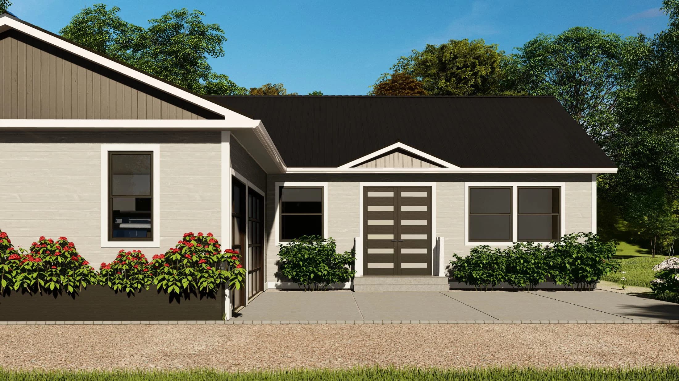 Model 28 exterior home features