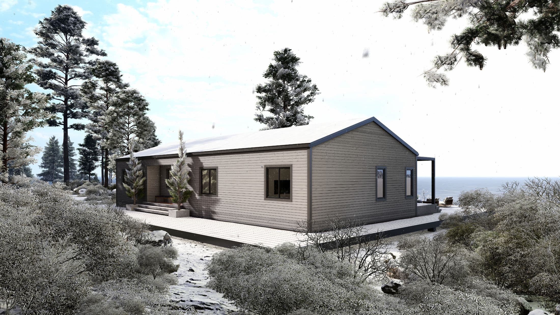 Model 17 exterior home features