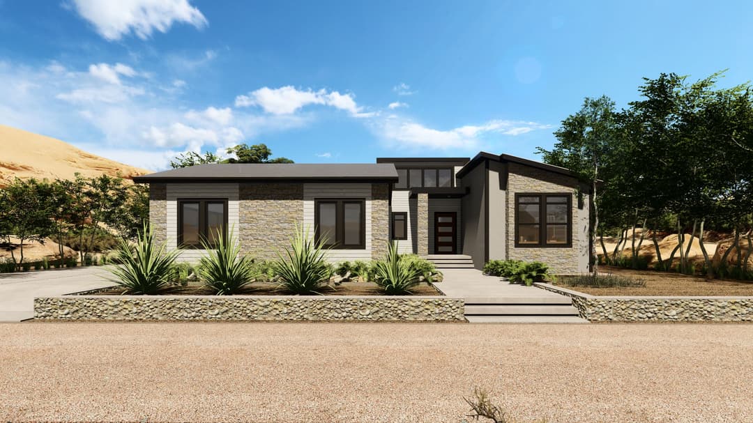 Model 7 exterior home features
