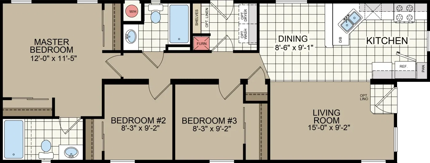Cm-8523k floor plan home features
