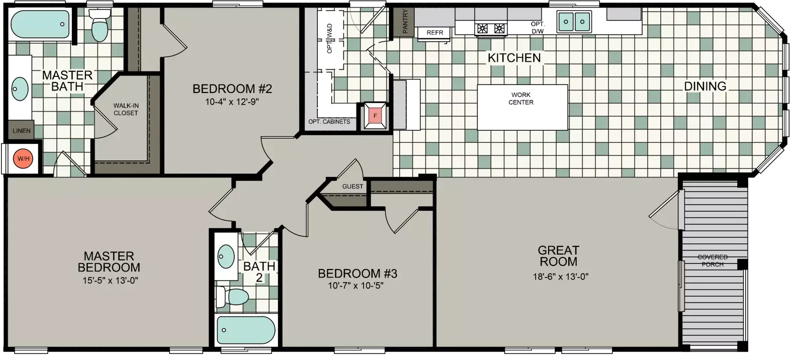 Kingsbrook kb-62 floor plan home features