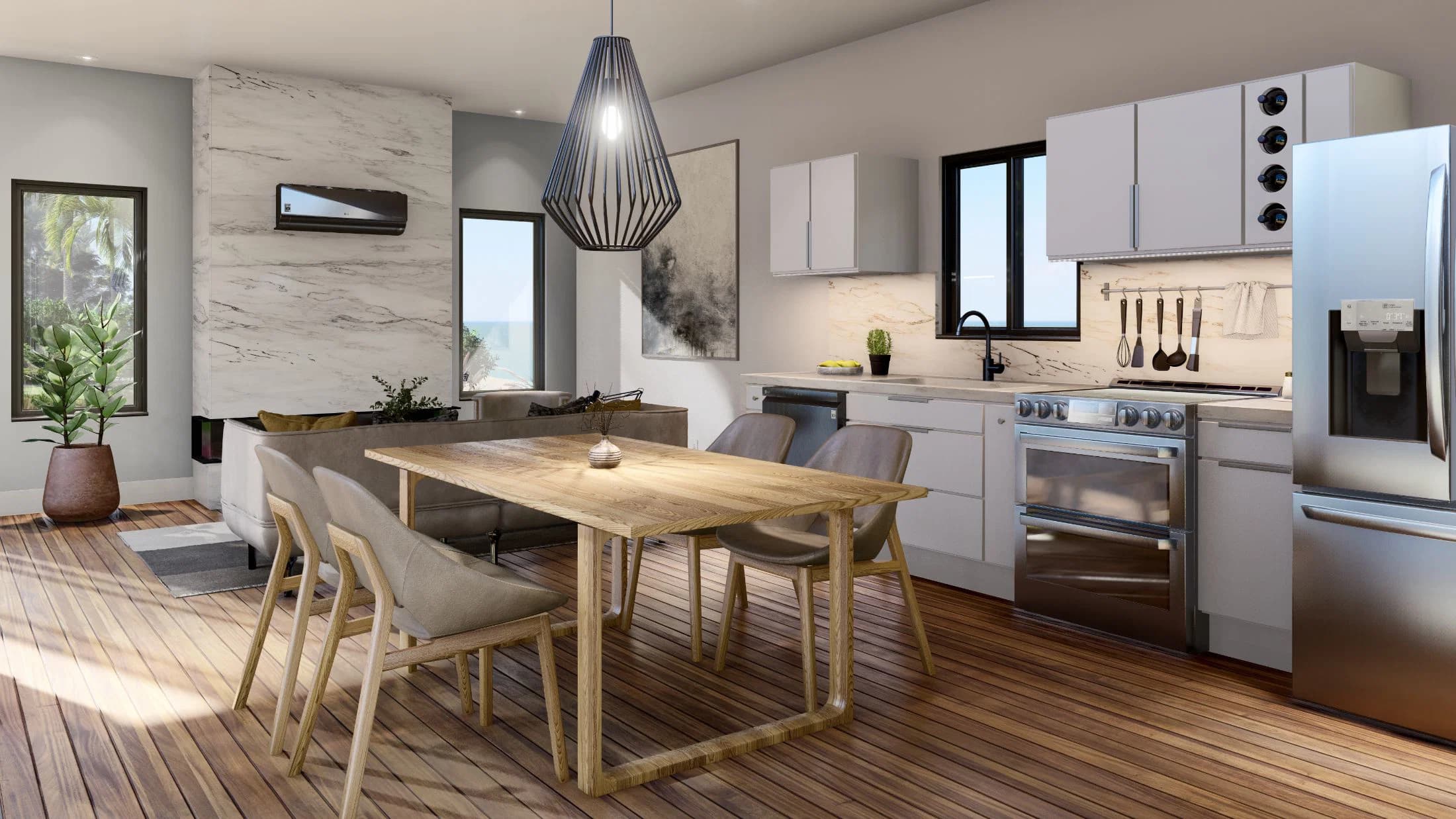 Model 23 kitchen home features