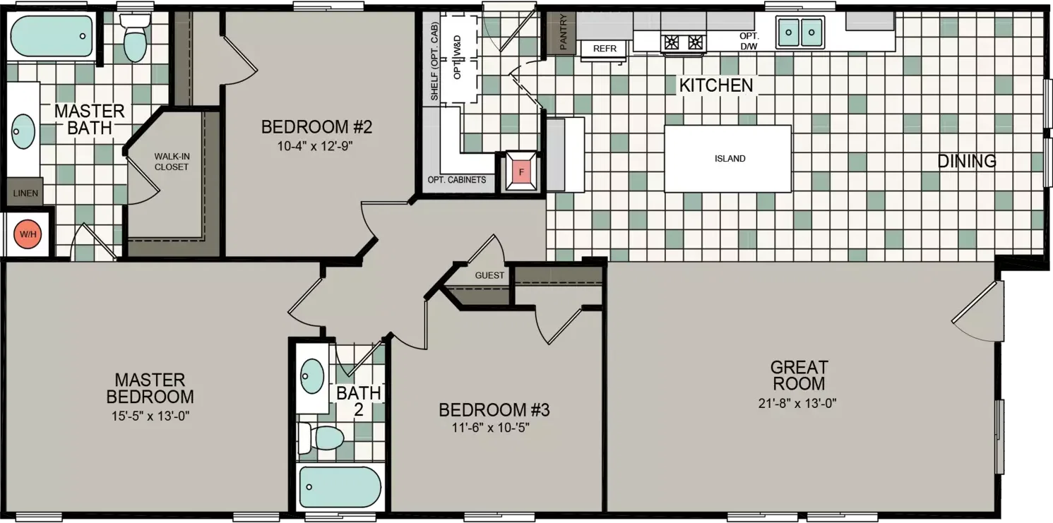 Kingsbrook kb-59 floor plan home features