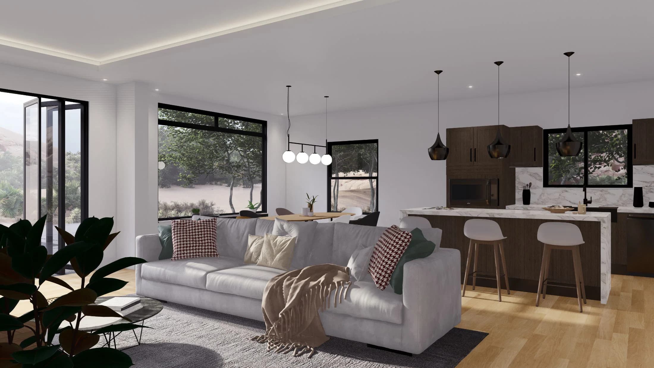 Model 7 interior home features