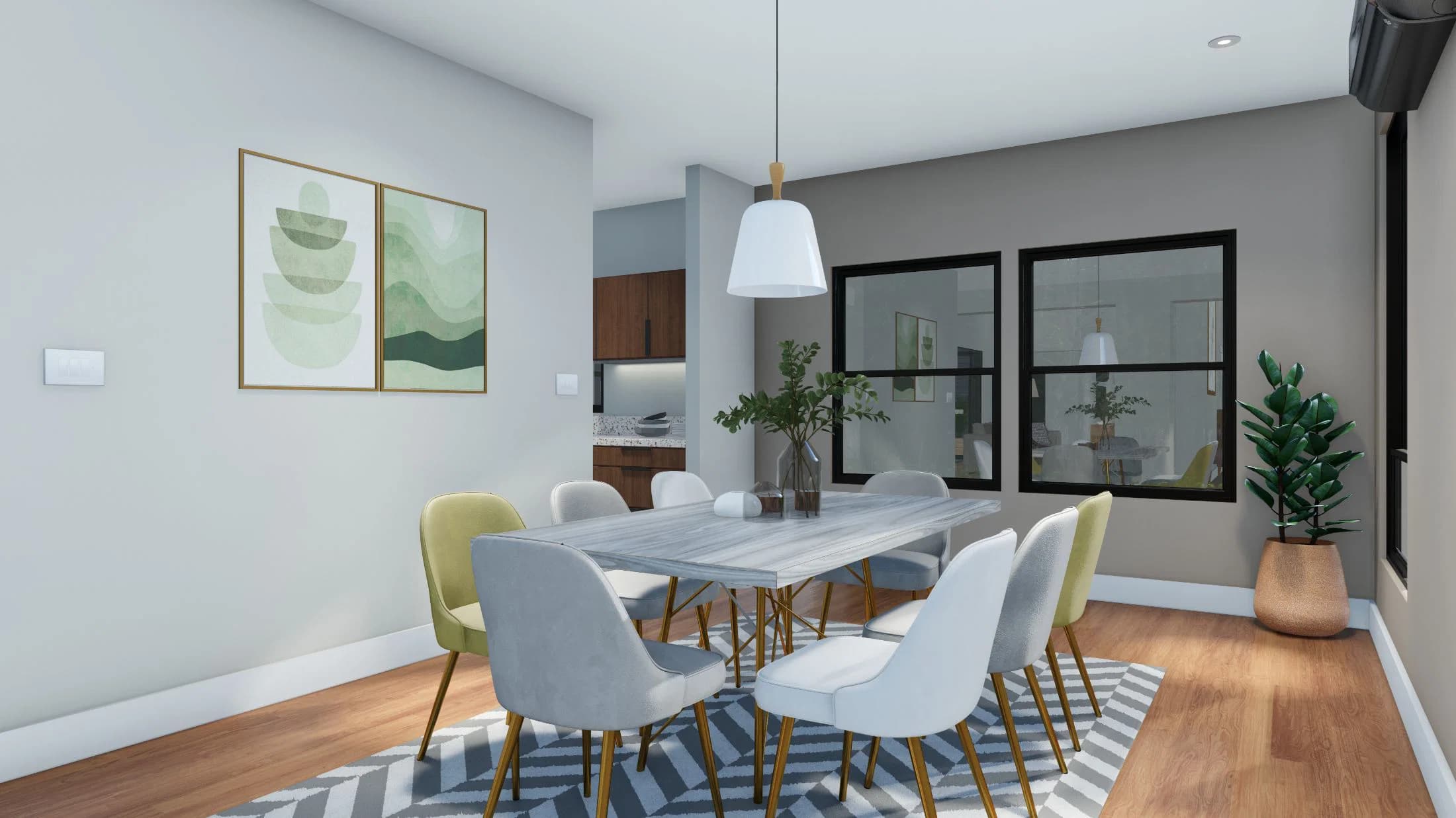 Model 12 interior home features
