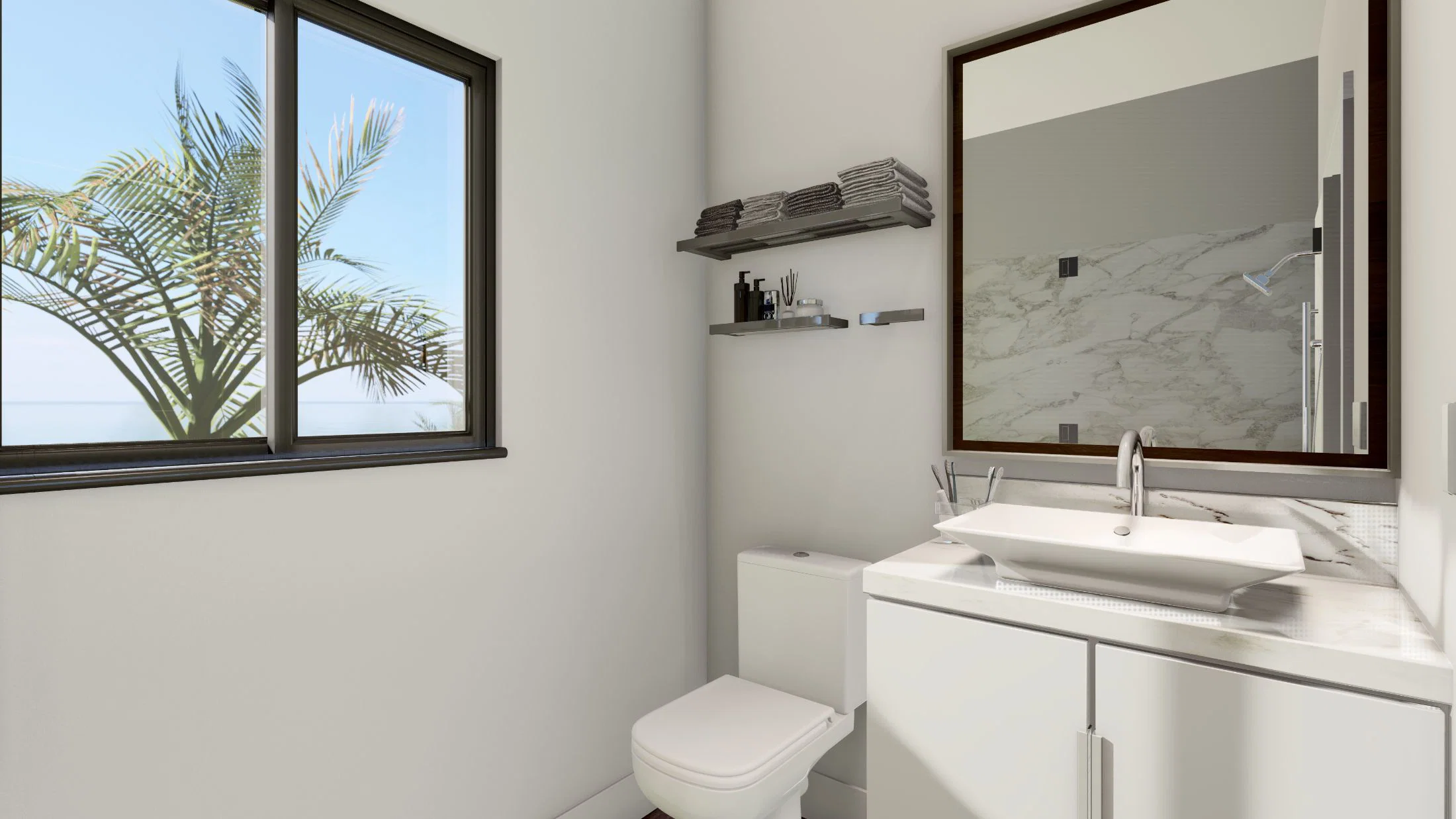 Model 23 bathroom home features