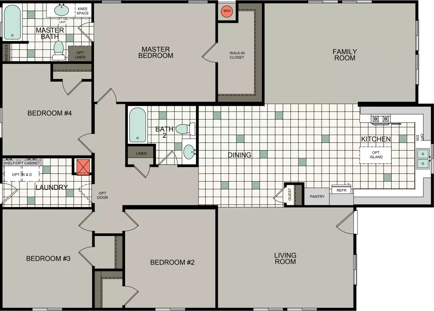 Bd 43 floor plan home features