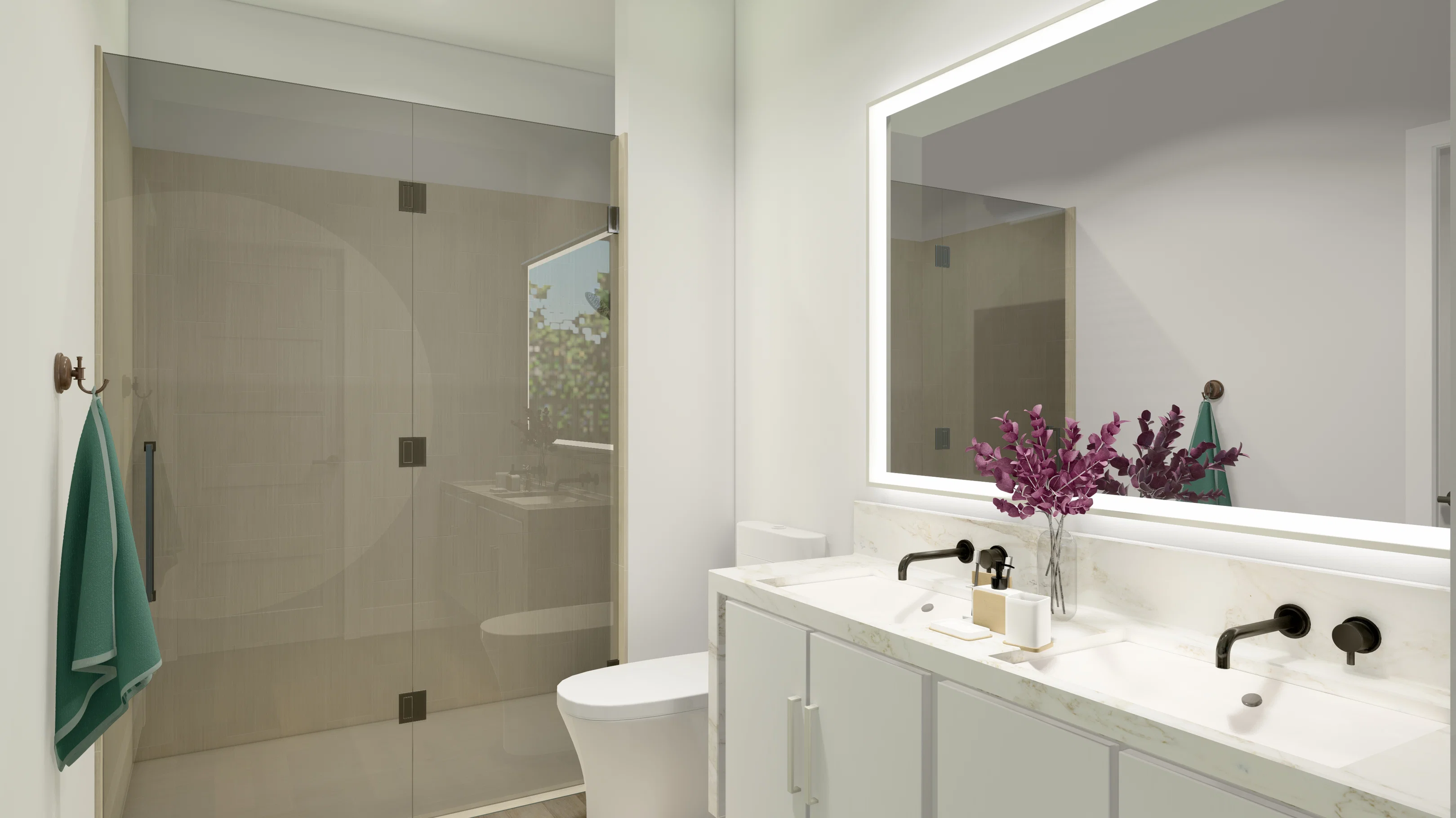 Multi family 2 bathroom home features