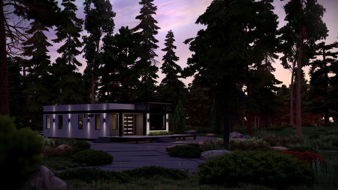 Model 27 exterior home features