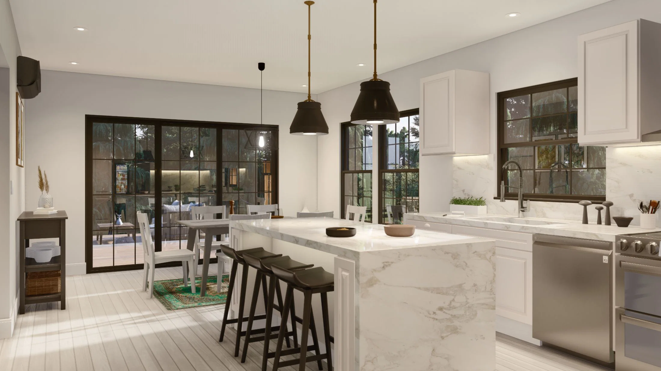 Model 14 kitchen home features
