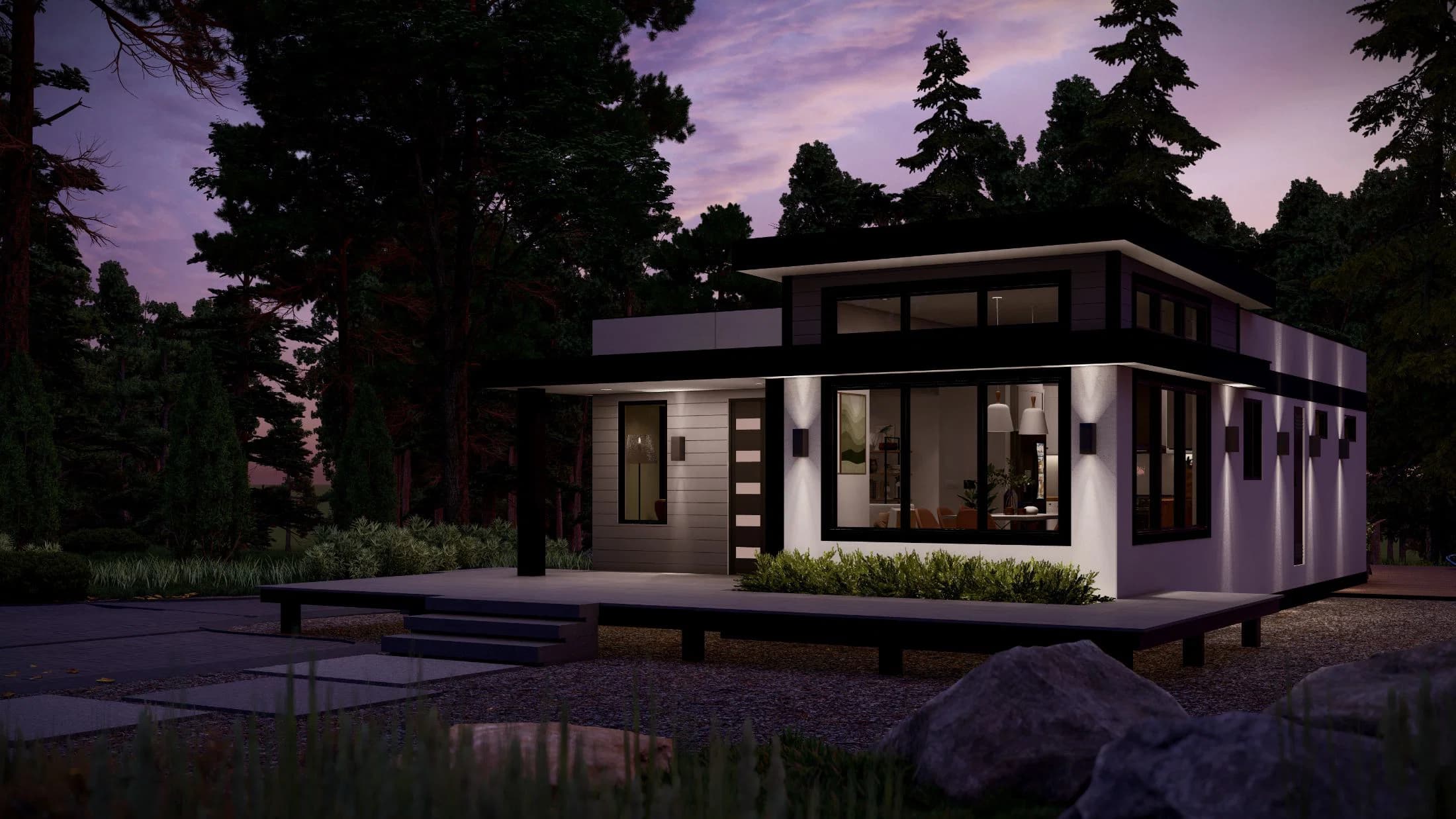 Model 27 exterior home features