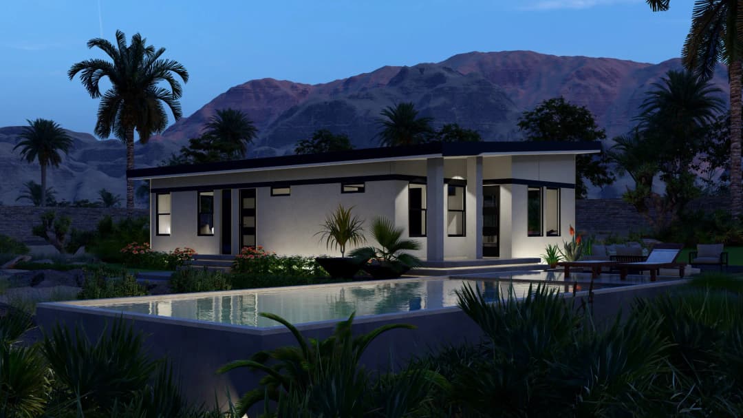 Model 26 exterior home features