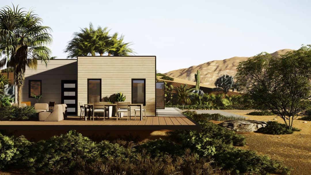 Model 18 exterior home features