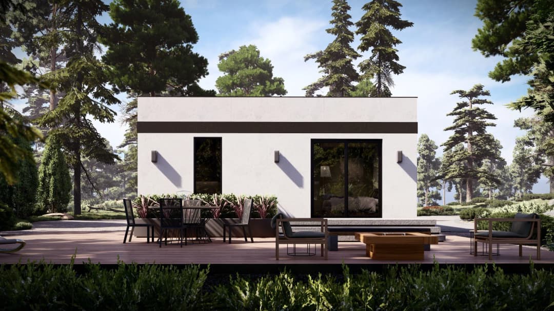 Model 27 exterior home features