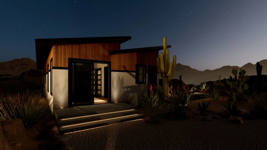 Model 25 exterior home features