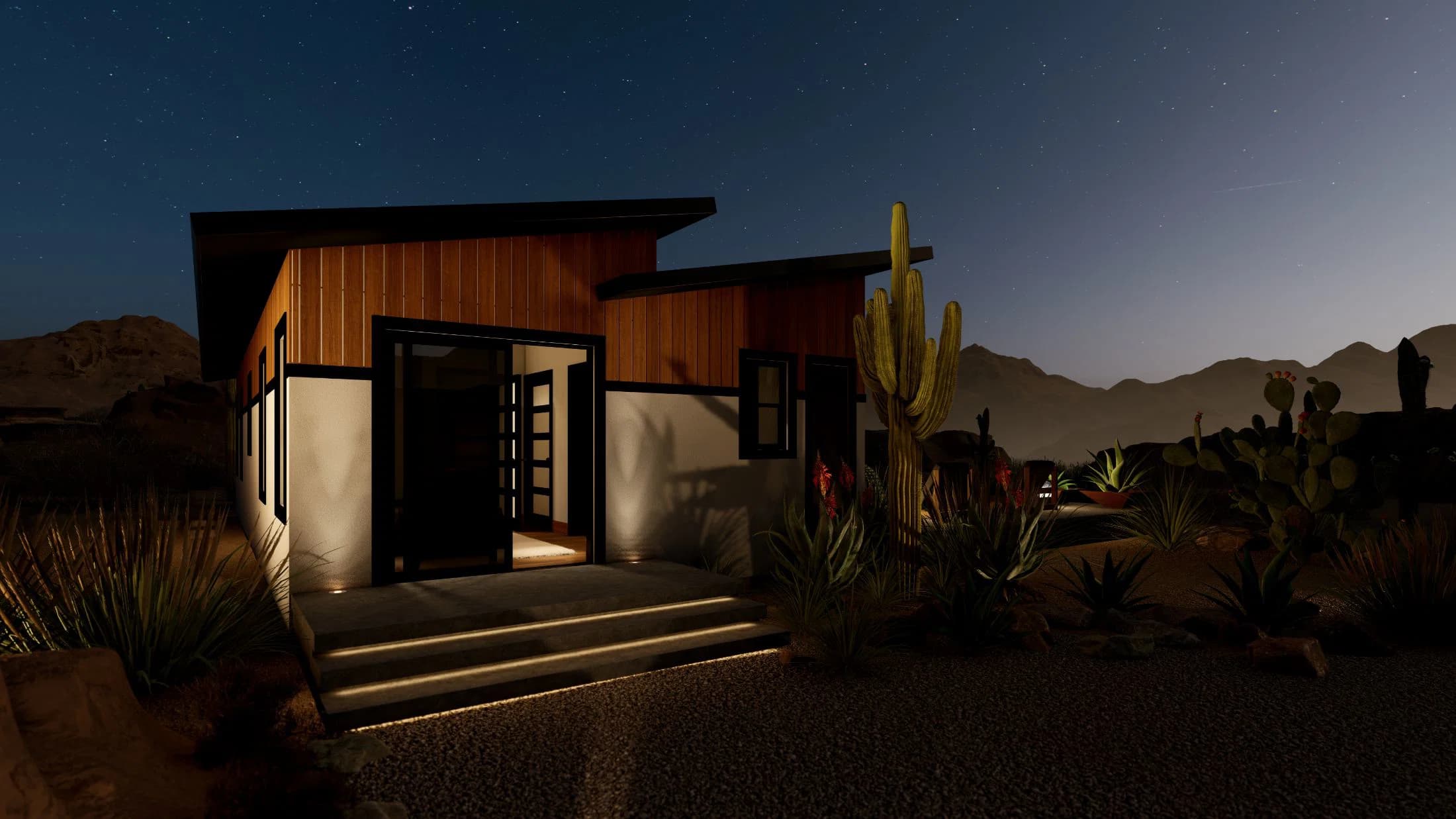 Model 25 exterior home features
